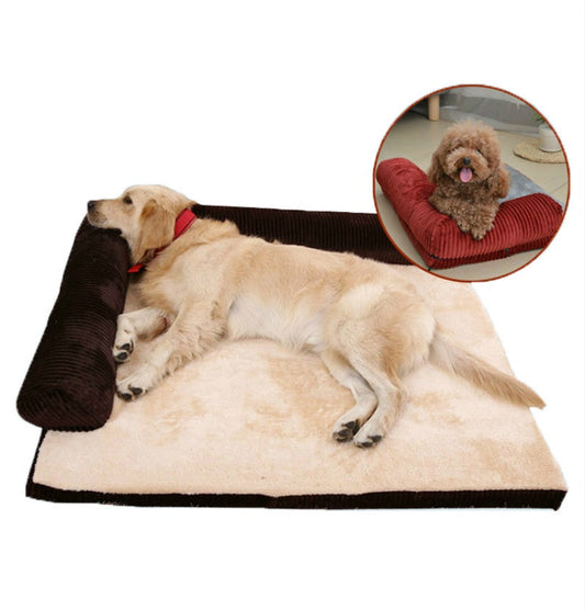 Orthopedic Pet Dog Bed — Memory Foam, Machine Washable Cover