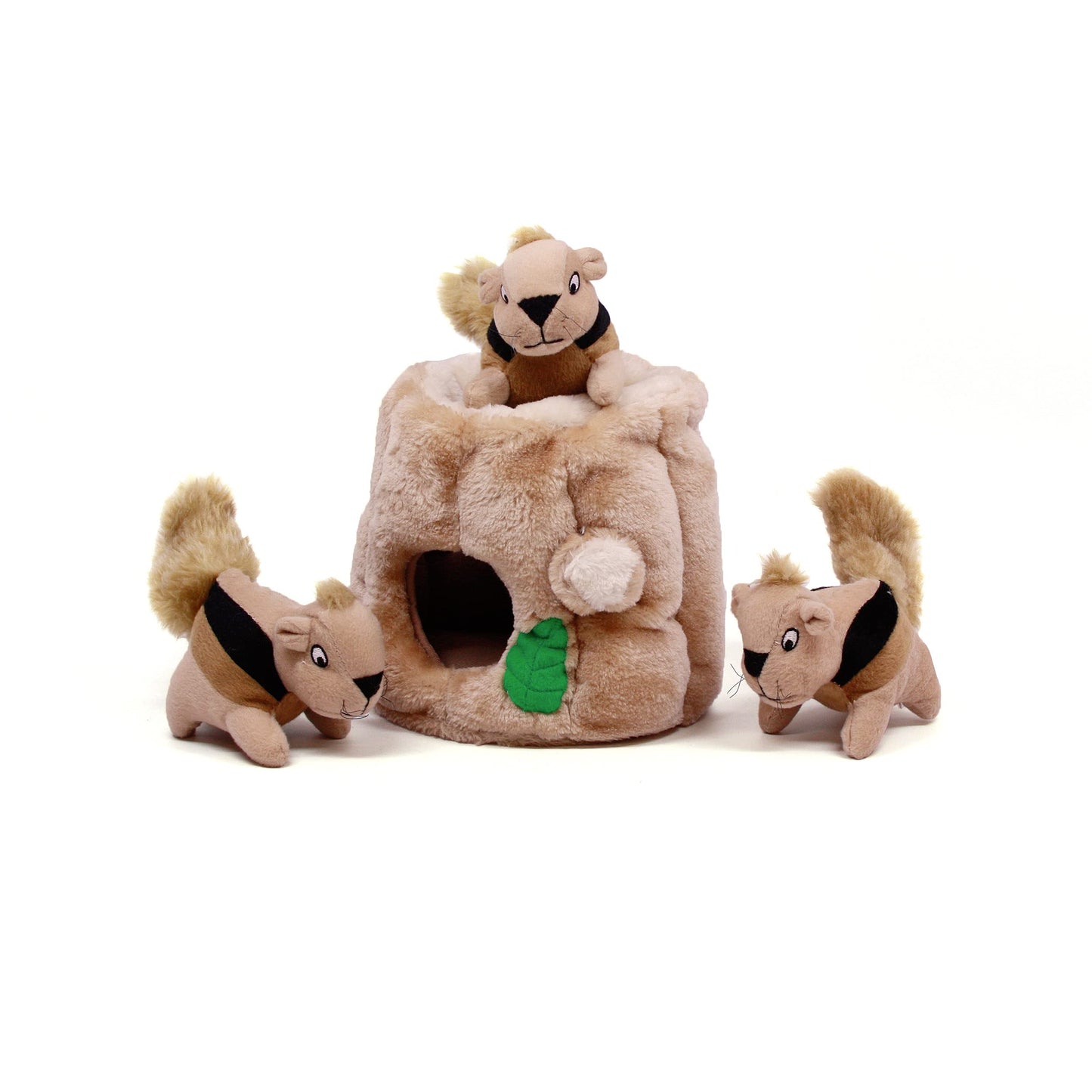 Hide-A-Squirrel Puzzle Dog Toy — Interactive Plush Enrichment